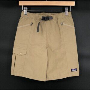 Patagonia Kids Everyday Shorts Boys L Tan Recycled Nylon Fishing Outdoor Camping
